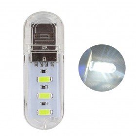 MeeToo Lampu USB Lamp Light 3 LED Cool White - SMD 5730 - Silver