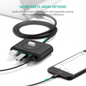 UGreen USB Hub 4 Port USB 3.0 - 20290 - Black - 2