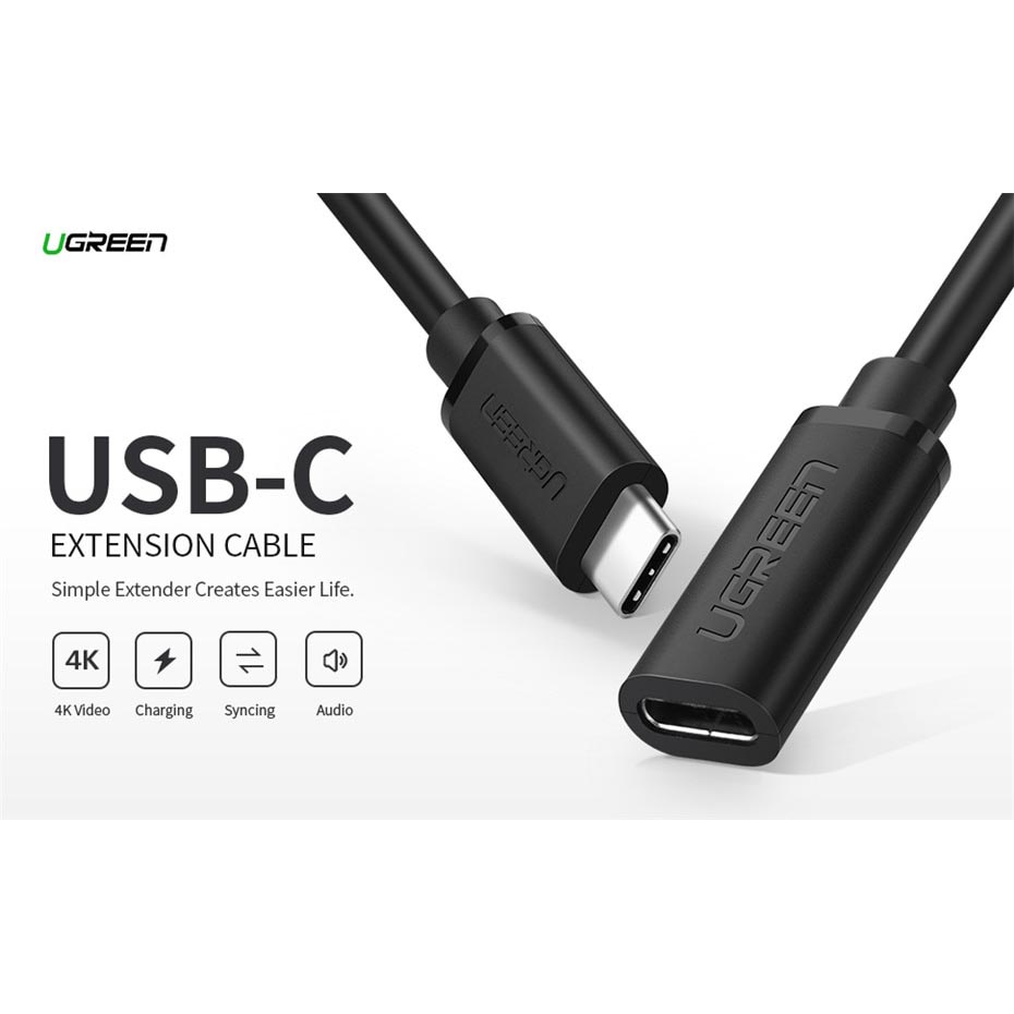 Удлиненный тип с. Кабель Ugreen ed008 USB-C male to USB-C female. Кабель Type c Type c Thunderbolt 4 Ugreen. Ugreen блок Type c. Удлинитель Type c Type c.