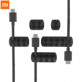 Xiaomi Bcase Klip Kabel Silicone Cable Clip Organizer 5PCS - DSHJ-B-1991 - Black