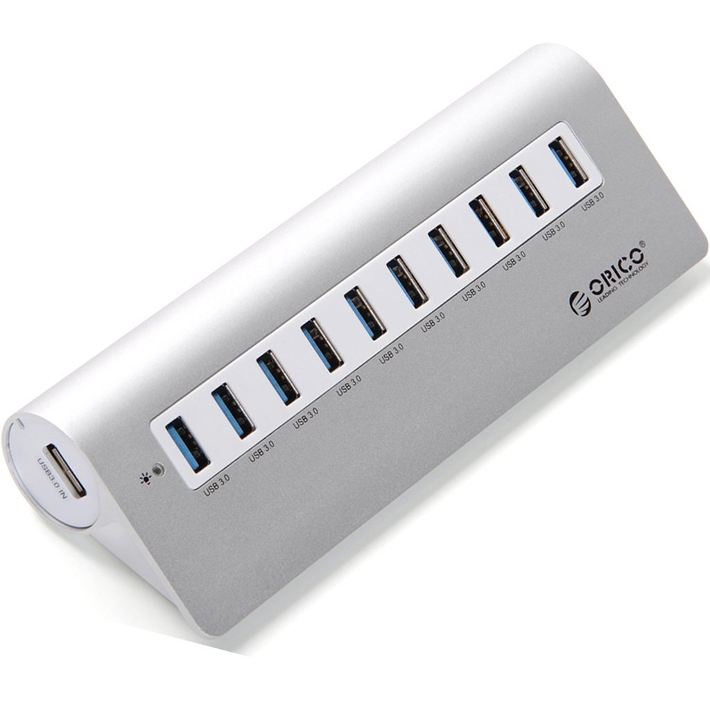 orico aluminium usb 3 0 high speed hub 10 port m3h10 silver jakartanotebook orico aluminium usb 3 0 high speed hub 10 port m3h10 silver jakartanotebook