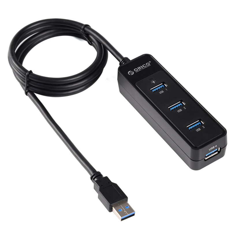 ... Orico Ultra Mini USB 3.0 High Speed HUB 4 Port 3.3 Ft Cable - W5PH4- ...