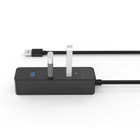 Orico Ultra Mini USB 3.0 High Speed HUB 4 Port 30CM Cable - W5PH4-U3 - Black - 2