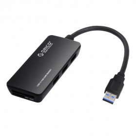Orico USB 3.0 Hub with Card Reader - H3TS-U3-V1 - Black