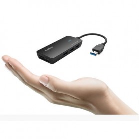 Orico USB 3.0 Hub with Card Reader - H3TS-U3-V1 - Black - 4