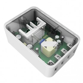 Orico 20W Universal Travel Power Plug with 4 USB Charging Ports - S4U - White - 6