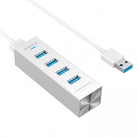 Orico Aluminium USB 3.0 Type A / C High Speed HUB 4 Port - ASH4-U3 - Silver - 1