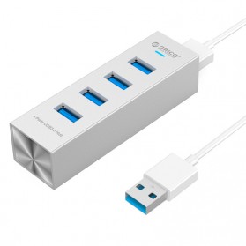 Orico Aluminium USB 3.0 Type A / C High Speed HUB 4 Port - ASH4-U3 - Silver - 2