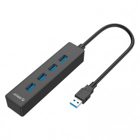 ORICO 4 Port Portable USB 3.0 HUB for Notebook PC Macbook - W8PH4-V1 - Black - 1