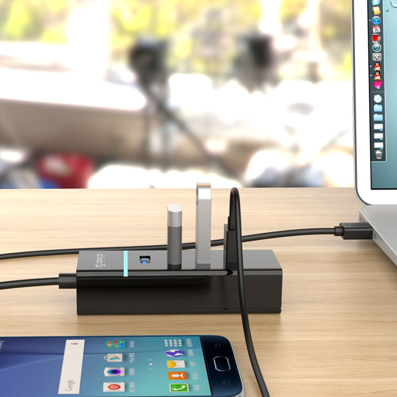 Orico Ultra Mini USB 3.0 High Speed HUB 4 Port - W6PH4-U3