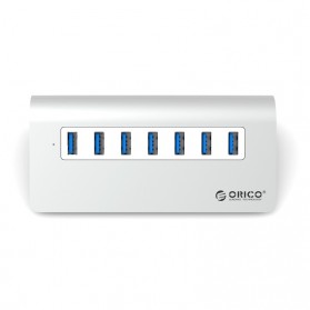 Orico Aluminium USB 3.0 High Speed HUB 7 Port - M3H7-V1 - Silver - 2