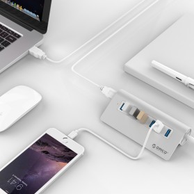 Orico Aluminium USB 3.0 High Speed HUB 7 Port - M3H7-V1 - Silver - 3