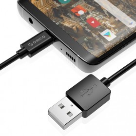 Orico Kabel Charger USB Type C 1 Meter 2A - BTC-10 - Black - 4