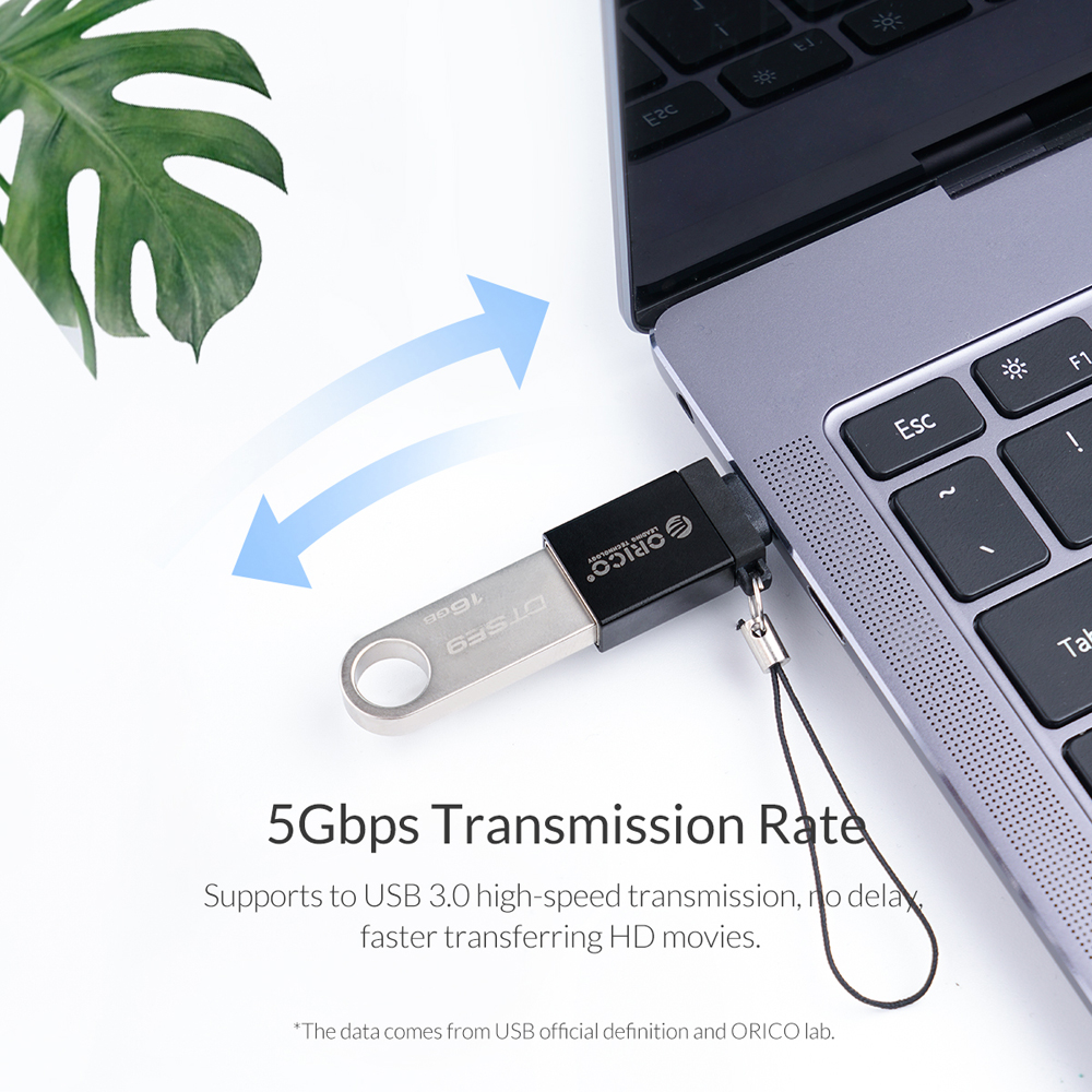 Gambar produk Orico USB Type C to USB Type A 3.0 OTG Adapter Converter - CBT-UT01