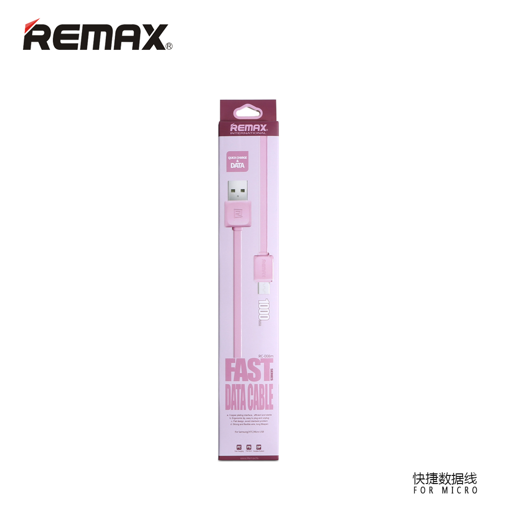 remax fleet speed micro usb cable for smartphone rc 008 pink jakartanotebook remax fleet speed micro usb cable for smartphone rc 008 pink jakartanotebook