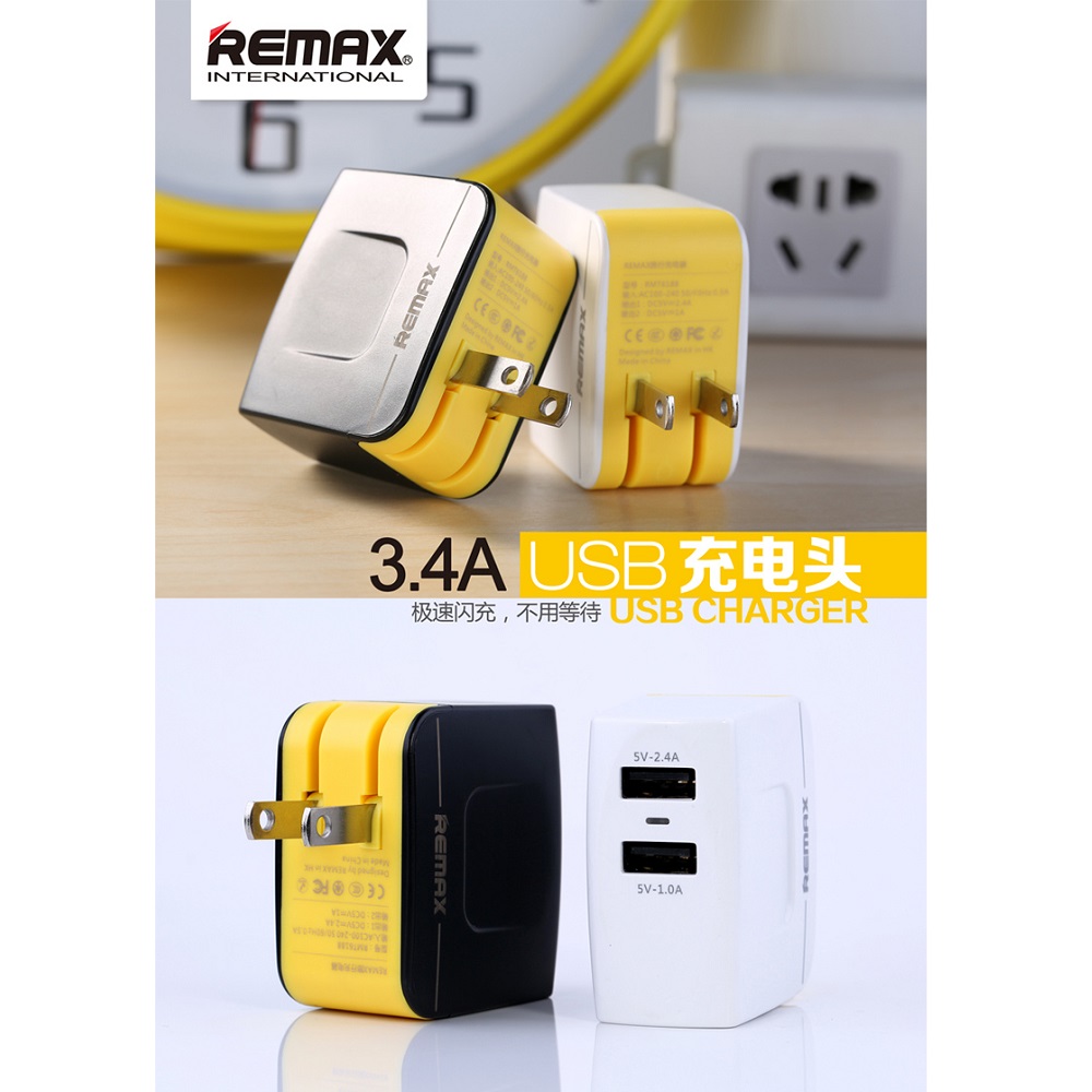 remax usb wall travel charger 2 port 3 4a black jakartanotebook remax usb wall travel charger 2 port 3 4a black jakartanotebook