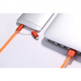 Remax Aurora High Speed Double Sided Micro Usb / Lightning RC-020t - Orange - 4