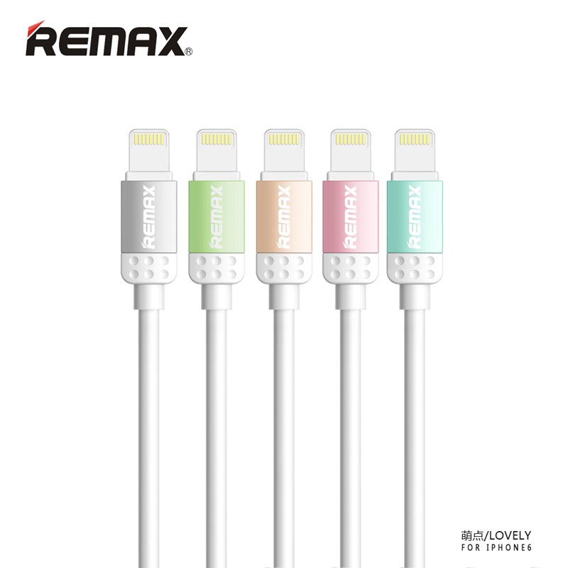 Remax Lovely Lightning Cable for iPhone 6/6+/5/5s - Gray - 3