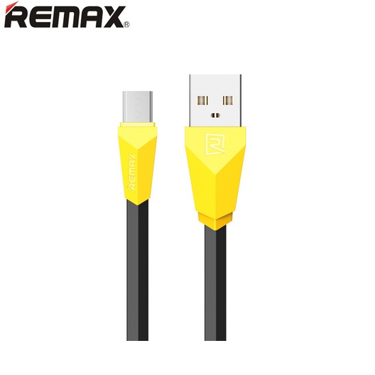 Remax Alien Fast Charging Micro USB Cable for Smartphone - RC-030 - Black/Yellow - 1