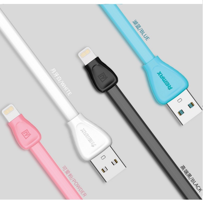 Remax Martin Series Lightning Cable for iPhone 5/6/7/8/X - RC-028i - Black - 3