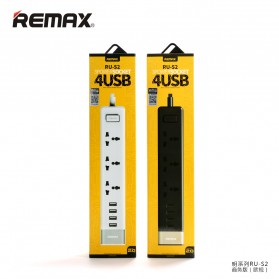 Remax Business Version RU-S2 4 Ports USB Hub Charger and 3 EU Universal Plug - White - 5
