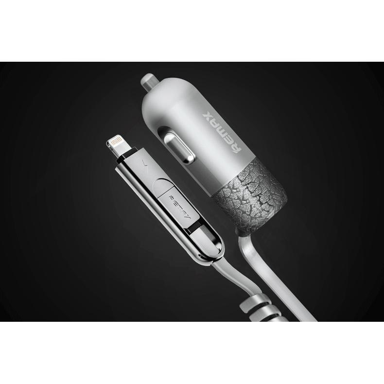 remax finchy car charger 2 in 1 micro usb lightning 3 4a rc c103 silver jakartanotebook remax finchy car charger 2 in 1 micro usb lightning 3 4a rc c103 silver jakartanotebook