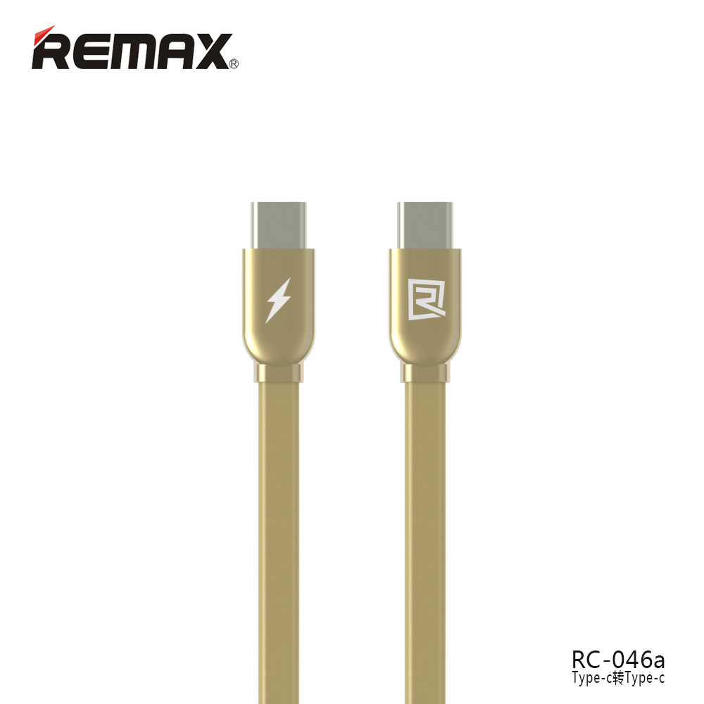 Remax Data Cable Type C to Type C - RC-046a - Golden - 1