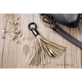 Remax Ring Keychain Lightning Cable 11.7cm for iPhone 6/7/8/X - RC-053i - Black - 2