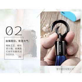 Remax Ring Keychain Lightning Cable 11.7cm for iPhone 6/7/8/X - RC-053i - Black - 6
