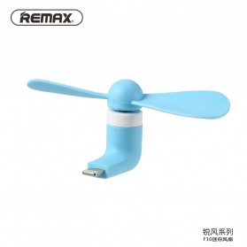 Remax Mini Portable USB Fan Lightning Port 8 Pin for iPhone 5/6 - F10 - Blue - 1