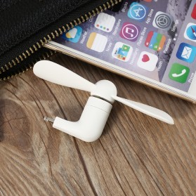 Remax Mini Portable USB Fan Lightning Port 8 Pin for iPhone 5/6 - F10 - Blue - 4