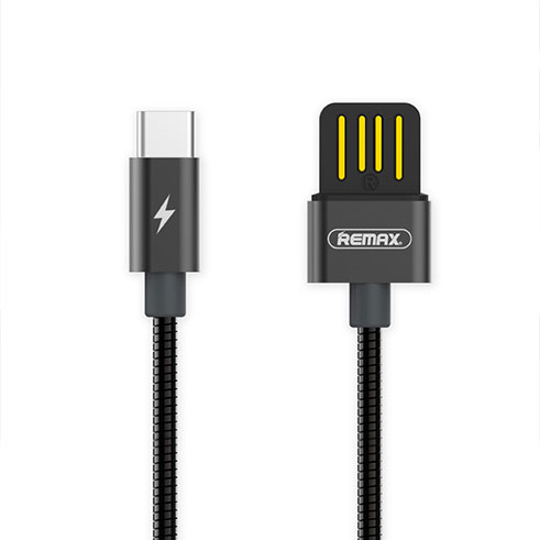Remax Silver Serpent Kabel Usb Type C Rc 080a Black