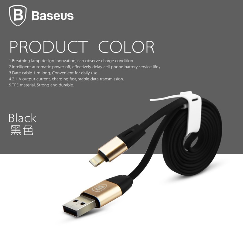 Baseus Lightning Cable 1m for iPhone 5/6/7/8/X/iPad 