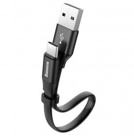 Baseus Nimble Series Kabel Charger USB Type C 2A 23cm - CATMBJ-01 - Black - 1