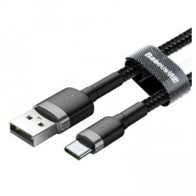 Baseus Cafule Kabel Charger USB Type C QC3.0 2 Meter - CATKLF-CG1 - Black/Black