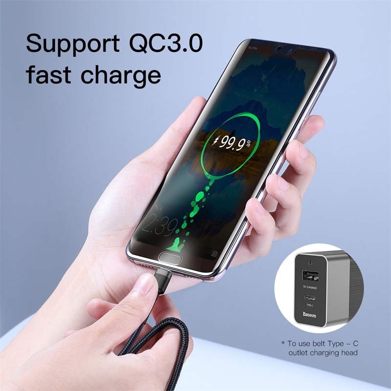Baseus Cafule Series Kabel Charger Laptop Usb Type C 3a 60w 1 Meter Catklf Gg1 Black Jakartanotebook Com