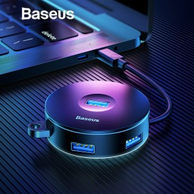 Baseus USB Hub USB Type C to 3 x USB 2.0 + 1 x USB 3.0 - CAHUB-G01 - Black