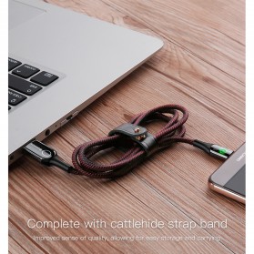 Baseus Kabel Charger USB Type C Intelligent Power Off 3A 1 Meter - CATCD-01 - Black - 7