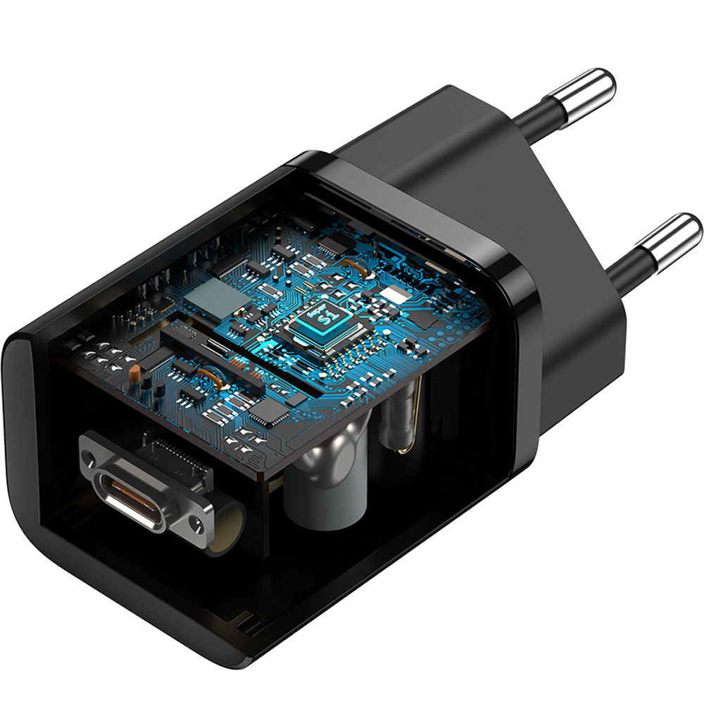 Gambar produk Baseus Super Si 1C Charger USB Type C PD QC4.0 20W - TZCCSUP-B01