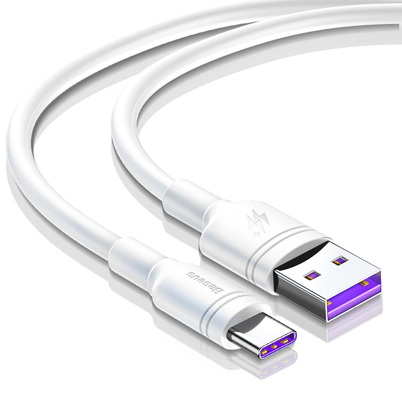 Gambar produk Baseus Double-ring Kabel Charger USB Type C 5A 1 Meter - CATSH-B02