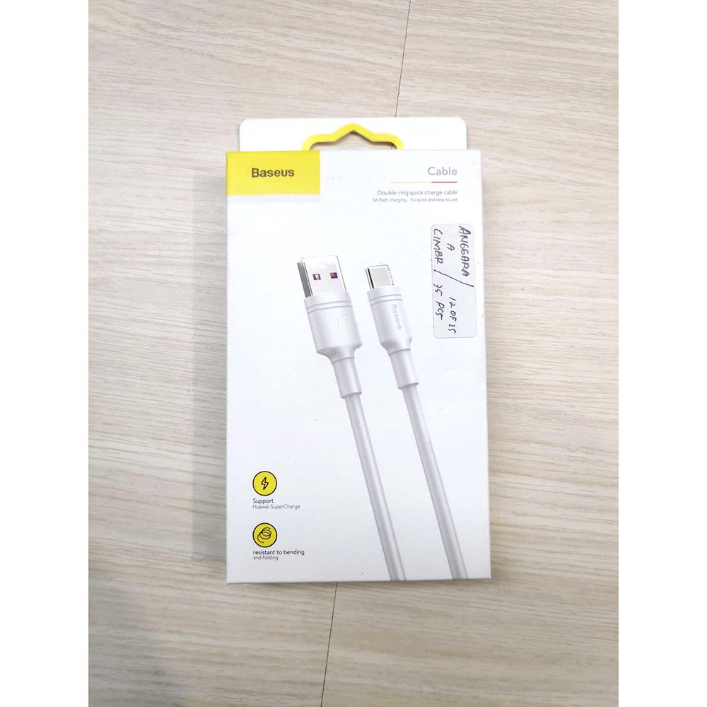 Gambar produk Baseus Double-ring Kabel Charger USB Type C 5A 1 Meter - CATSH-B02