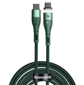 Baseus Kabel Charger Magnetic USB Type C 100W 1.5 Meter - CATXC-Q06 - Green - 1