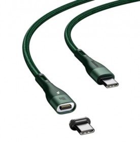 Baseus Kabel Charger Magnetic USB Type C 100W 1.5 Meter - CATXC-Q06 - Green - 2