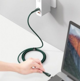 Baseus Kabel Charger Magnetic USB Type C 100W 1.5 Meter - CATXC-Q06 - Green - 3