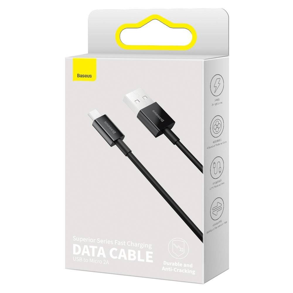 Gambar produk Baseus Superior Series Kabel Charger Micro USB 2A - CAMYS-01
