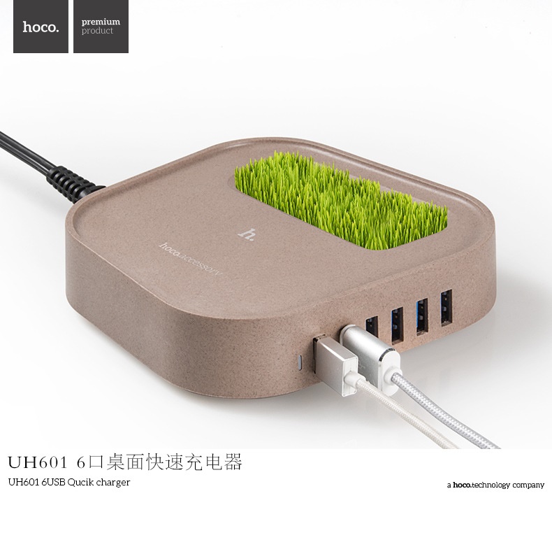 Hoco UH601 Intelligent Balance USB Wall Travel Charger 6 