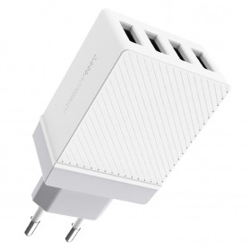HOCO Charger USB 4 Port 3.4A - C23B - White - 1