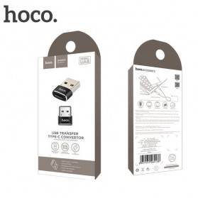 HOCO UA6 USB Type A to USB Type C Adapter Converter - Black - 6