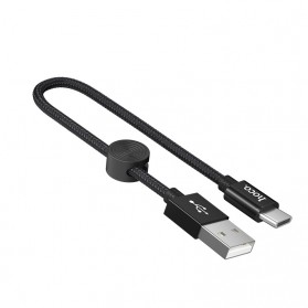 HOCO Premium Kabel Charger USB Type C 3A 25cm - X35 - Black - 2