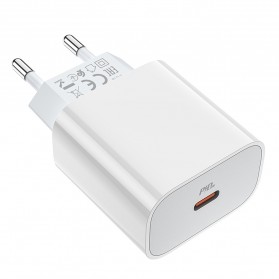 Hoco Charger USB Type C PD QC3.0 20W - C76A Plus - White - 2